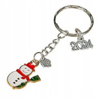 Bałwanek brelok do kluczy zawieszka świąteczna prezent wigilijny gwiazdka