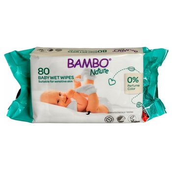 Bambo Nature Chusteczki Nawilżane 80 Sztuk - Bambo