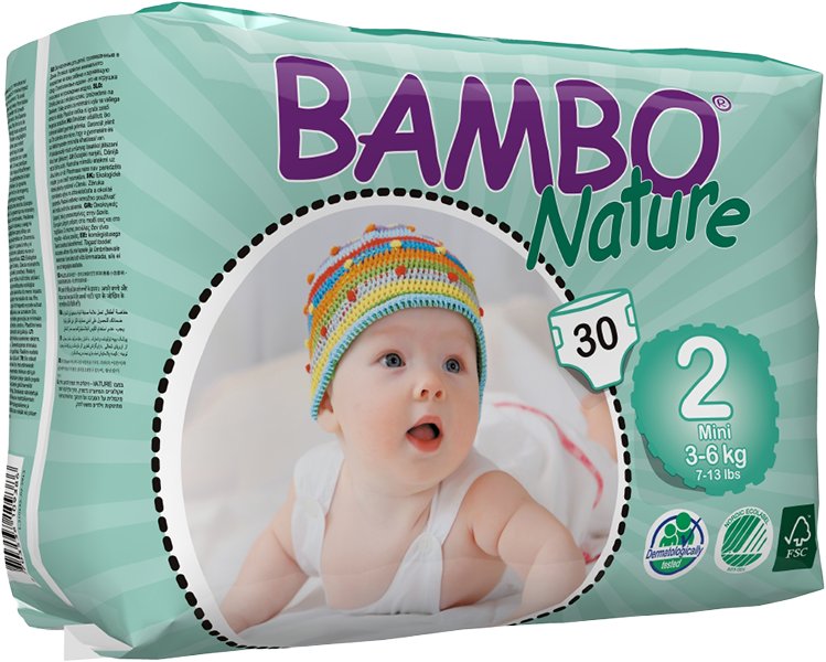 Bambo Nature, Pieluszki rozmiar 2, Mini, 30 szt. Bambo Sklep EMPIK.COM