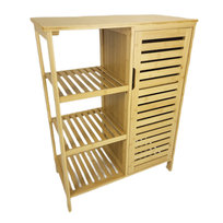 Bambusowa szafka do łazienki z szufladami komoda do salonu łazienki SRB35 | Begryf