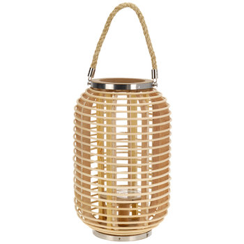 Bambusowy lampion z uchwytem HOME STYLING COLLECTION, 24 cm - Home Styling Collection