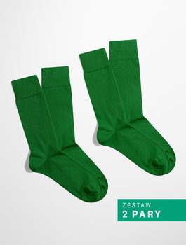 BANANA Socks, Skarpetki Essential - Emerald Field - Zielony - Zestaw 2 pary - 42-46 - Banana Socks