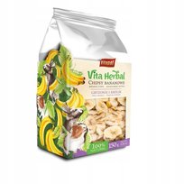 Banany suszone chipsy królika gryzoni Herbal 150 g Vitapol