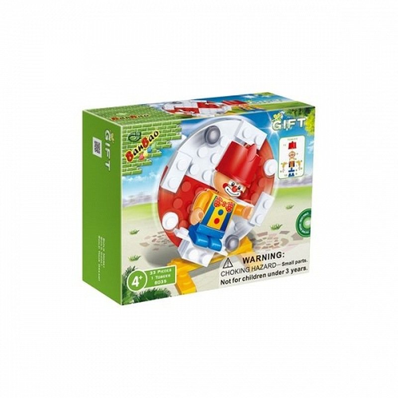 BanBao, Mini, klocki Stół obrotowy z Klaunem, 8035