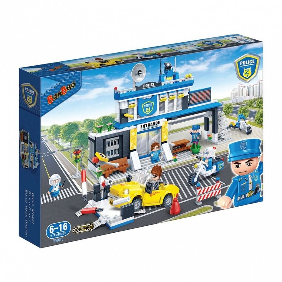 BanBao, Policja, klocki Komisariat policji, 7001