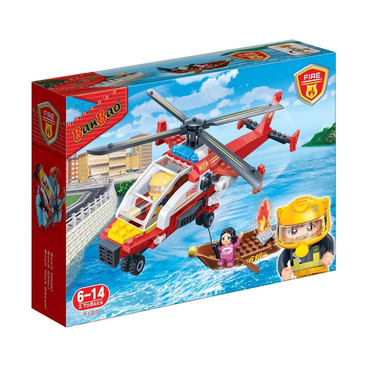 BanBao, Straż Pożarna Klocki Helikopter strażacki 7107