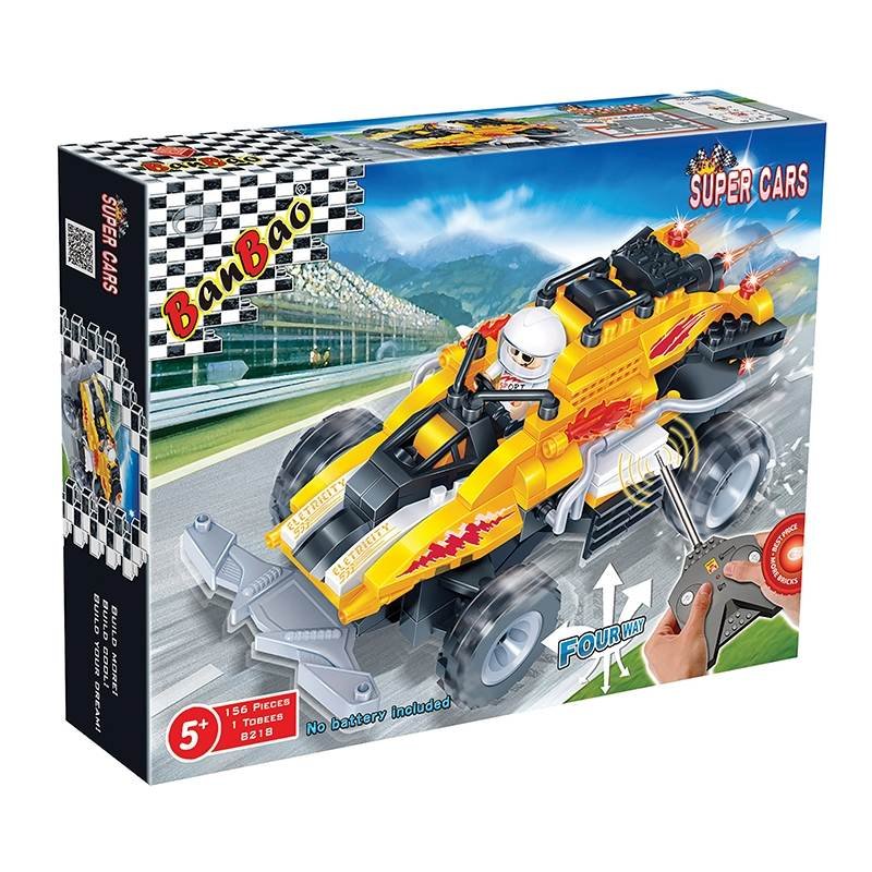 BanBao, Super Cars, klocki Wildfire sterowany RC, 8218
