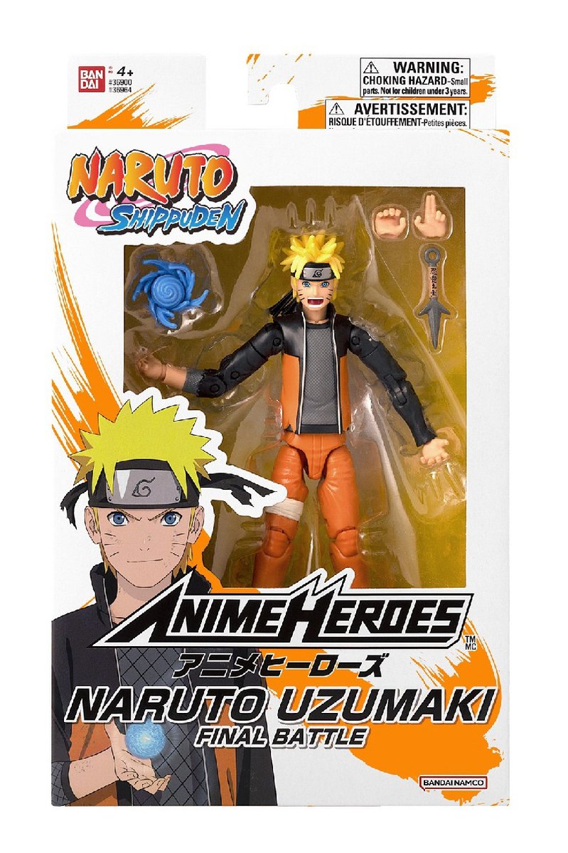Zdjęcia - Figurka / zabawka transformująca Bandai (V), Figurka Anime Heroes Naruto, Naruto Uzumaki Final Battle 