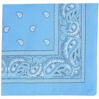 BANDAMKA CHUSTA BANDANA CHUSTKA NA GŁOWĘ SZYJĘ WŁOSY APASZKA BANDAMA KOLOR BŁĘKIT SNM