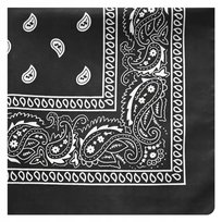 BANDAMKA CHUSTA BANDANA CHUSTKA NA GŁOWĘ SZYJĘ WŁOSY APASZKA BANDAMA KOLOR CZARNY