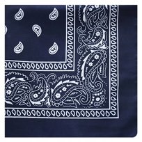 BANDAMKA CHUSTA BANDANA CHUSTKA NA GŁOWĘ SZYJĘ WŁOSY APASZKA BANDAMA KOLOR GRANATOWY SNM