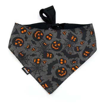 Bandamka dla psa na Halloween Premium, wiązana chusteczka, bawełniana apaszka -M - Psiakrew