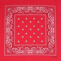 Bandana bandamka bandana czerwona chusta paisley Pako Jeans