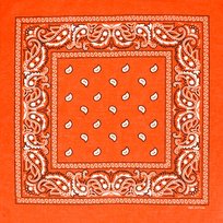 Bandana bandamka bandana pomarańczowa chusta paisley Pako Jeans