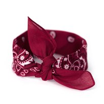 Bandana Bandanka Apaszka Chusta na Głowę Damska Męska Bawełniana Bordowa Art of Polo