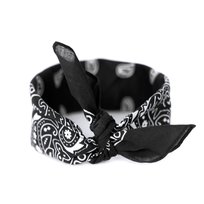 Bandana Bandanka Apaszka Chusta na Głowę Damska Męska Bawełniana Czarna Art of Polo