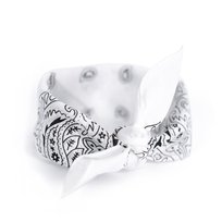 Bandana Bandanka Apaszka Chusta na Głowę Szyję Damska Męska Dziecięca Biała Art of Polo