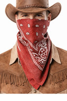 Bandana Chusta Czerwona Kowbojska Dziki Zachód Western Kowboj