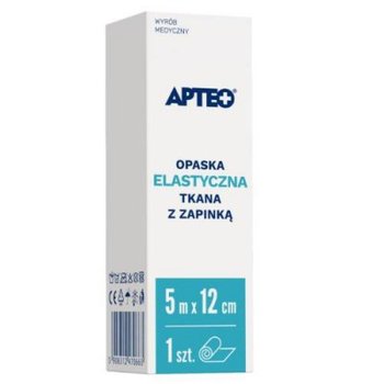 Bandaż Elastyczny Apteo 12 cm X 5 M - SYNOPTIS PHARMA