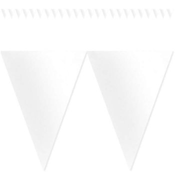 Baner flagi, biały, 450 cm - Amscan