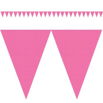 Baner flagi, różowy, 450 cm - Amscan