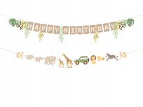 Baner Happy Birthday Safari, 180 cm, mix Inna marka