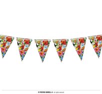 Baner papierowy flagi hawajskie kwiaty egzotyczne