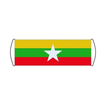 Baner przewijany Flaga Birmy 17x50cm - Inna producent