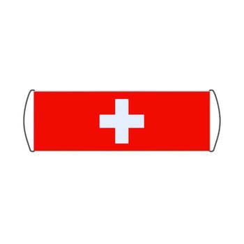 Baner przewijany Flaga i herb Szwajcarii 17x50cm - Inna producent