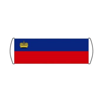 Baner przewijany Flaga Liechtensteinu 17x50cm - Inna producent