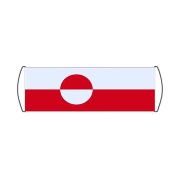 Baner przewijany z flagą Grenlandii 17x50cm - Inna producent
