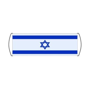 Baner przewijany z flagą Izraela 17x50cm - Inna producent