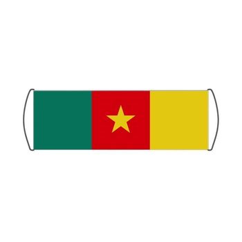 Baner przewijany z flagą Kamerunu 17x50cm - Inna producent