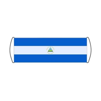 Baner przewijany z flagą Nikaragui 17x50cm - Inna producent