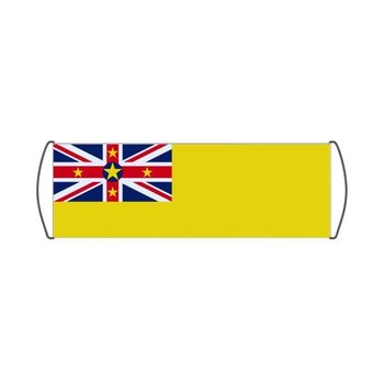 Baner przewijany z flagą Niue 17x50cm - Inna producent