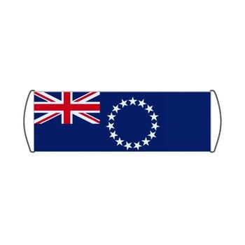 Baner przewijany z flagą Wysp Cooka 17x50 cm - Inna producent
