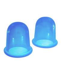 Bańki antycellulitowe silikonowe bezogniowe niebieskie 2 szt