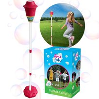 Bańki mydlane, zestaw do robienia baniek LATARNIA LED ogrodowa, maszynka do baniek + płyn 115 ml Fru Blu