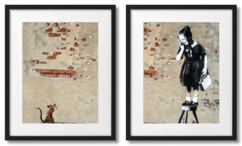 Banksy, Dziewczynka I Mysz - DEKORAMA