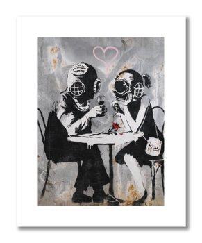 Banksy, Para Nurków, Plakat 40X50 - DEKORAMA