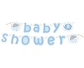 Banner, Baby Shower, Słonik, niebieski