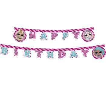 Banner Happy Birthday LOL Glitterati, 210 cm - Procos