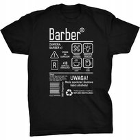 Barber Etykieta Koszulka Prezent Dla Barbera