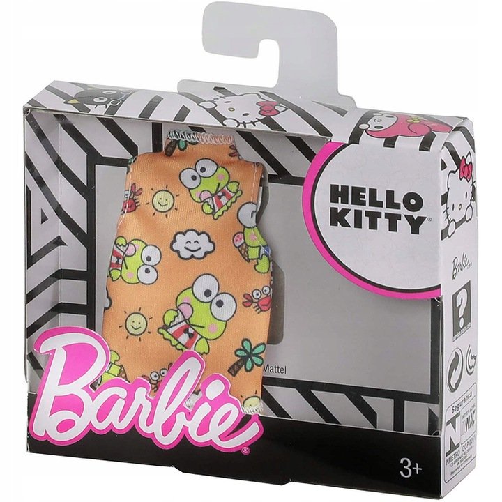 Фото - Усе для ляльок Mattel Barbie, akcesoria dla lalki Bluzeczka Hello kitty 