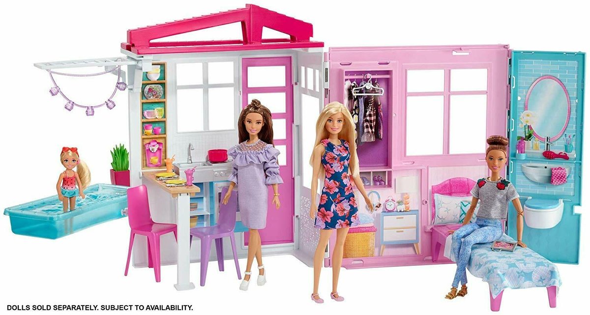 Zdjęcia - Wszystko dla lalek Mattel Barbie, domek dla lalek, FXG54 