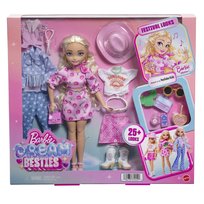 Barbie Dream Besties, Malibu Festiwalowe stylizacje Lalka, ubranka i akcesoria, Zabawka dla dzieci 4+ JGH87