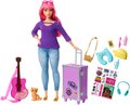 Barbie, Dreamhouse, lalka Daisy w podróży, FWV26 - Barbie