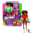 Barbie Extra, lalka Tęczowy płaszcz  - Barbie