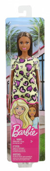 Barbie Fashionistas, Lalka, Sukienka w serduszka, żółta - Barbie