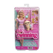 Barbie Jednakowa stylizacja, Lalka i piesek – Kokardki, lalka, figurka i akcesoria, dla dzieci 3+ JFP36